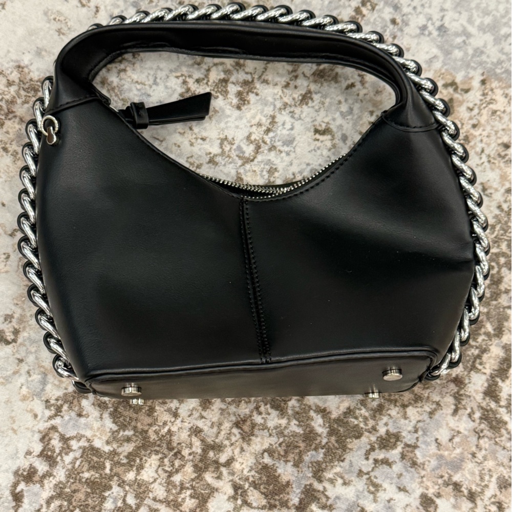 Black Chain Handle Women's Bag